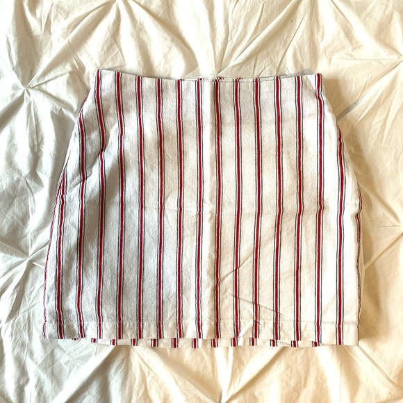 F21 striped mini skirt - Picture 2 of 2